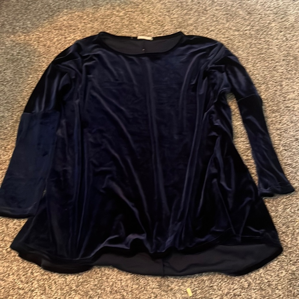 Sapphire velvet top